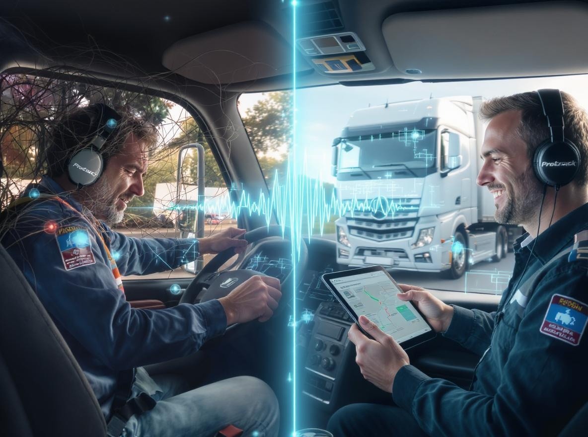 Sunkvežimio vairuotojo išlaikymo tobulinimas naudojant „Prathrack GPS“ stebėjimo technologiją
